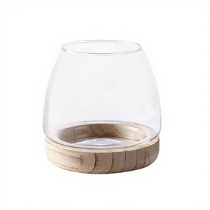 Terrario Hidropónico de Vidrio Ecológico Único con Base de Madera para Plantas y Peces, Ideal para Flores Artificiales - Product Image 4