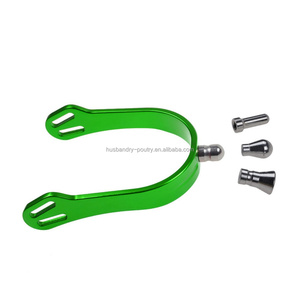 <span class=keywords><strong>Éperons</strong></span> de cheval en aluminium avec 4 tiges interchangeables, <span class=keywords><strong>éperons</strong></span> interchangeables en aluminium pour cheval, couleur noire - Product Image 2