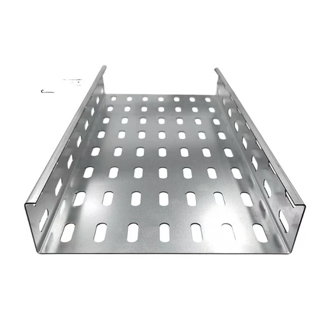 Perforated HDG Durable Galvanized Steel Tray Cable Tray for Heavy Duty Applications and Long Term Warranty