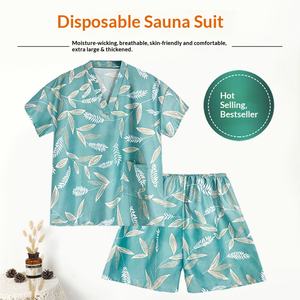 Ropa de Baño Desechable Unisex de Tela Dobby de Poliéster/Algodón para Uso en Hoteles, Sauna, Fisioterapia y Terapia de Moxibustión - Product Image 1