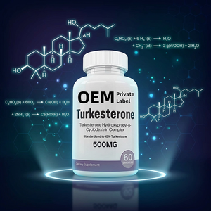 Suplemen Diet Turkesterone 500mg 2 Persen Ajuga Turkestanica 120 Kapsul Buatan Pabrik OEM - Product Image 6