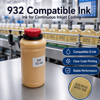 Encre à base de solvant Bulk 932 pour imprimante jet d'encre numérique D CIJ, consommables compatibles OEM pour imprimante D CIJ