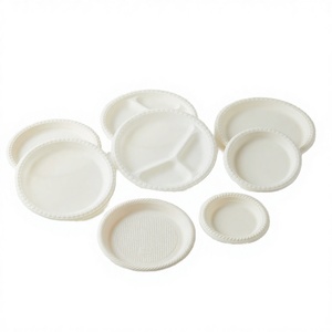 Go Disposable <b>Plastic</b> Dinner Plates 3 Compartment Food Container Microwave Safe Biodegradable Clamshell <b>Lunch</b> <b>Box</b> 6x6 Restaurant - Product Image 3