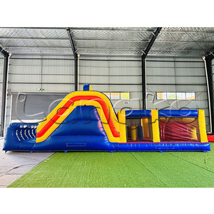 Juegos inflables para parque infantil Castillo de salto inflable Jungle Slide Combo Precio de fábrica Carrera de obstáculos inflable - Product Image 4