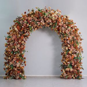 Guirnalda de Rosas de Seda Color Champán para Arco de Boda, Hilera de Flores Artificiales para Decoración de Eventos, Fiestas y Escenarios - Product Image 4