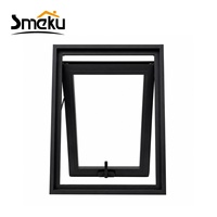 Fenêtre à persienne moderne en aluminium étanche avec joint multicouche et double vitrage trempé pour cuisine et salle de bain, résistante au vent fort et à la pluie