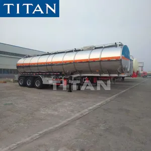 Gasoline Transport Truck Trailer 45000 Liters Aluminum Alloy Acid Gasoline Transport Tank Truck Volume Gas Oil Loading Refueling Jet Fuel Tanker Trailer Price