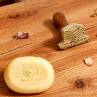 Timbro per sapone in rame personalizzato all'ingrosso con logo inciso - Strumento artigianale personalizzato per la produzione domestica, durata stampo 7 anni per artigiani