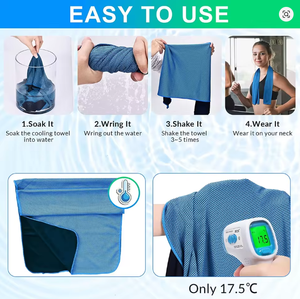 Microfiber Sports Cool <b>Towel</b> Quick Dry Cooling Neck <b>Towel</b> Sweat Absorbent Breathable Gym Yoga Outdoor Wrap - Product Image 4