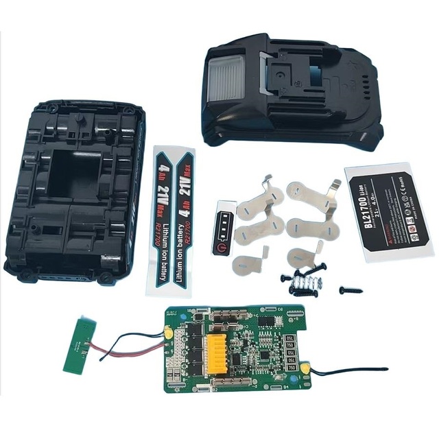 5S 18V BMS with Balance Battery Protection Board Housings Kit Replace for MAK Power Tool  5cell 10cell 15cell 21700 Battery Pack