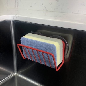 Modern Eco-Friendly Wall-Mounted Hotel Kitchen Sponge Rack Punch-Free <b>Sink</b> Drain <b>Storage</b> - Product Image 1