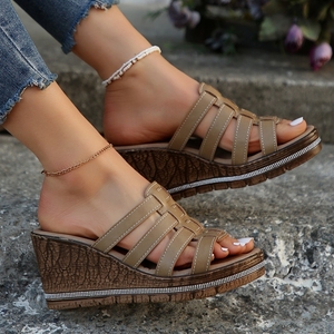 Nouvelle Collection 2026 – Sandales Compensées Espadrilles pour Femme à Bride Tressée et Bout Ouvert – Idéales pour l'Été Décontracté - Product Image 2