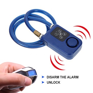 Candado con contraseña digital para bicicleta, alarma de movilidad sin llave, a prueba de agua, 4 dígitos, candado con <span class=keywords><strong>cable</strong></span> digital remoto - Product Image 3