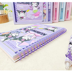 สมุดโน้ตการ์ตูนลายคุโรมิแบบสันห่วง B5 พร้อมชุดปากกาเจลน่ารักสำหรับนักเรียน อุปกรณ์เครื่องเขียนสำหรับวาดภาพและจดบันทึก - Product Image 2