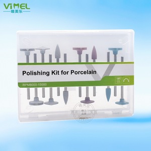 Kit de polissage Vimel pour porcelaine RPM8000-15000, outils de finition pour couronnes dentaires en céramique - Product Image 1