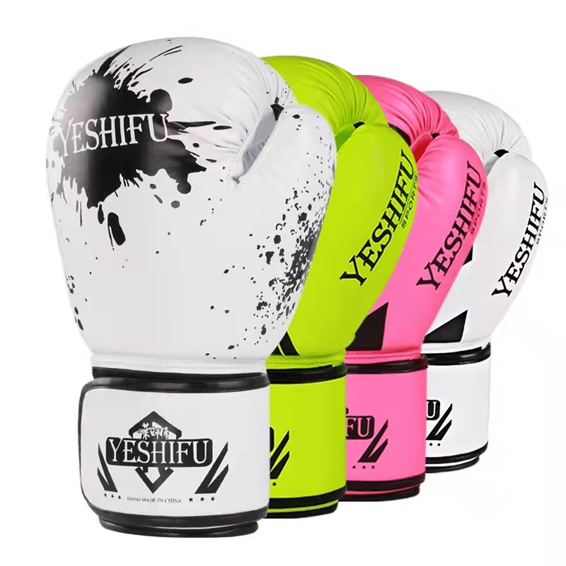 Custom Design Leather Pink Boxing Gloves