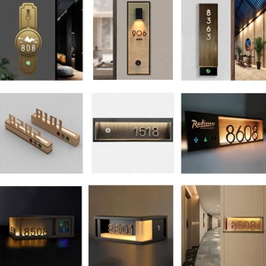 2025 NEW DSYMBOL Led <strong>House</strong> Number <strong>Plaque</strong> Hotel Doorplate Electronic Door Plate Custom Room Number Signs LED Illuminated - Product Image 2