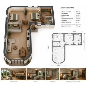Maisons dôme EPS Unique Living adaptées aux espaces résidentiels, avec une disposition flexible, une installation facile et une construction robuste - Product Image 2