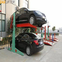 Peralatan Parkir Hidrolik Pengangkat Mobil Dua Tiang 2300kg yang Disesuaikan dan Bersertifikasi CE