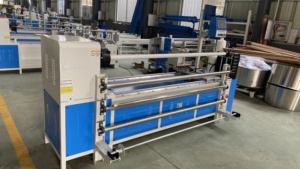 Fabric <strong>Roll</strong> Slitting and Rewinding <strong>Machine</strong> With Straight Blade - Product Image 6