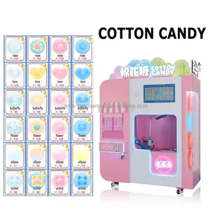 Factory Wholesale Fully Automatic Cotton Candy Machine Commercial Cotton Candy Vending Machine For Kids