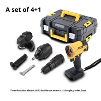 Ensemble d'outils électriques multifonctions sans balais, batterie au lithium, qualité industrielle, avec têtes interchangeables, perceuse, scie, coffret
