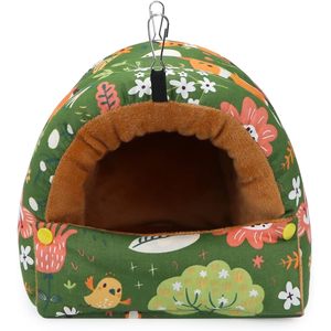 Premium Hiver Chaud Nid D'oiseau Maison Snuggle Hut Oiseau Lit Suspendu Hamac pour Perroquets Caique Sénégal Cockatiels Oiseau Fournitures - Product Image 4