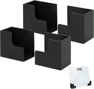 Support mural pour pèse-personne, sans perçage, en plastique, pour salle de bain, étagère de rangement, gain de place - Product Image 1