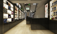 M & S Présentoir cosmétique en bois personnalisé Offre Spéciale Meuble d'armoire Éclairage LED pour affichage en magasin