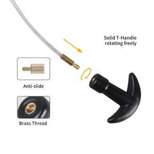 10pcs 12ga 20ga .410cal Têtes de brosses en métal bronze et kit de nettoyage de pistolet à vadrouille en coton - Product Image 5