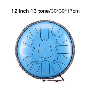 Hluru Steel Tongue Drum 13 Note strumento a percussione per batteria da 12 pollici altri strumenti musicali TS13