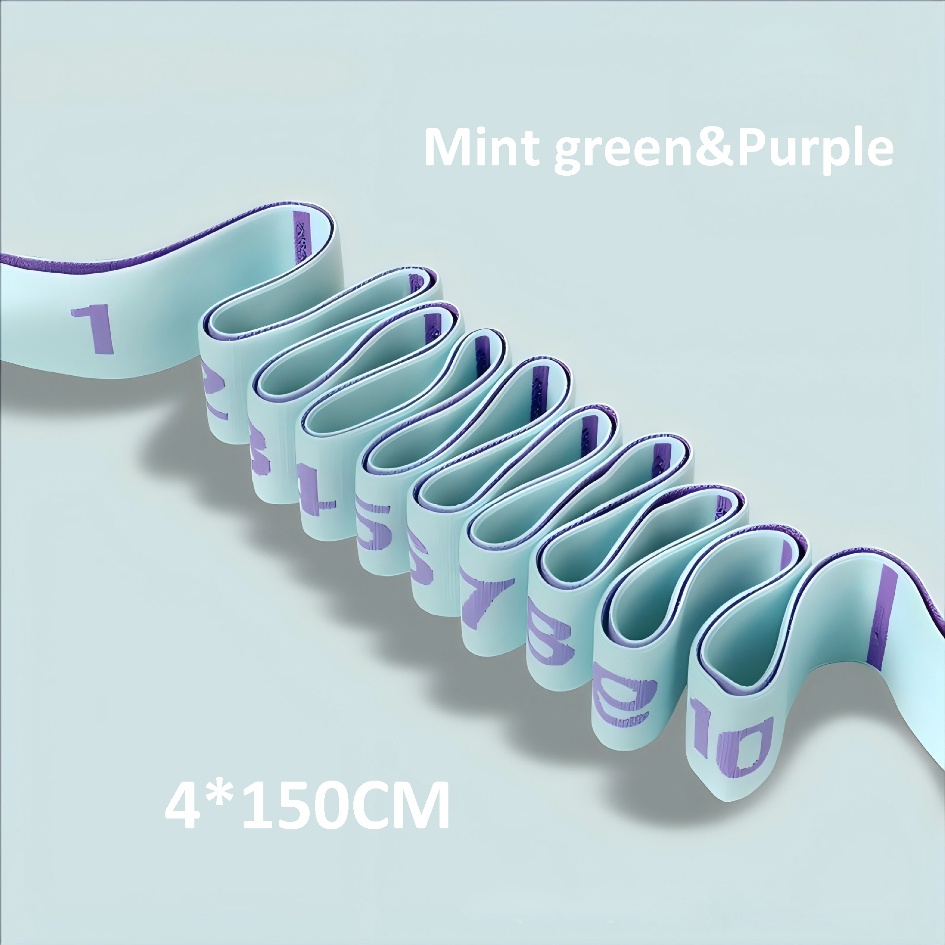 Mint Green&Purple 4*115CM