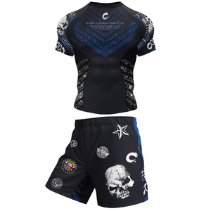 Ensemble de Vêtements d'Entraînement MMA Personnalisés pour <span class=keywords><strong>Homme</strong></span>: <span class=keywords><strong>Rashguard</strong></span> et Short/Pantalon pour Jiu-Jitsu et Grappling - Product Image 2