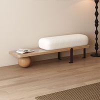 Banco de Metal Minimalista de Estilo Francés para el Salón, Banco Largo para Cambiar Zapatos, Taburete Bajo, Muebles para el Salón