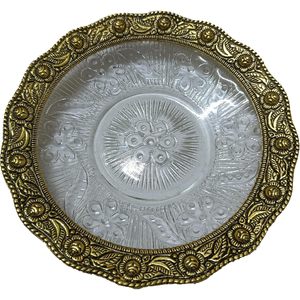 PARIJAT artesanías 5,5 pulgadas tortuga dorada Metal Feng Shui placa de vidrio decoración de oficina accesorio para buena suerte Vastu Kachua - Product Image 4