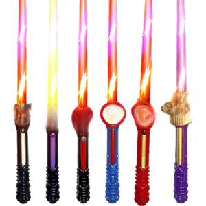 Espadas LED Brillantes de Dibujos Animados, Espada de Superhéroe al por Mayor, Juguete Infantil para Fiestas, Juguetes Luminosos de Cosplay, Espada de Luz Nocturna LED Colorida - Product Image 4