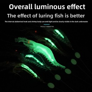 Esca Artificiale in PVC Morbido Altamente Realistica a Forma di Gamberetto con Ami - Crankbait Bionico Realistico per la Pesca al Black Bass - Product Image 5