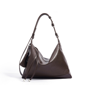 OEM-Anpassung Vollnarbiges Rindsleder Hobo Unterarm-Tasche Minimalistische Lässige Schultertasche, Große Kapazität Echtes Leder Handtasche - Product Image 5