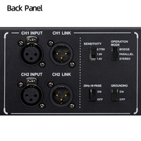 Amplifier 2 channel 800W Display untuk Sistem Audio KTV Pesta Luar Ruangan Panggung X-2800 Sistem Suara Langsung dari Pabrik