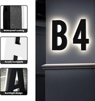 Panneaux publicitaires LED rétroéclairés en acier inoxydable avec taille et couleur personnalisables, étanches IPX6, éclairage et décoration