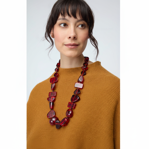 Collar de Resina Hecho a Mano de Lujo Personalizado para Mujer, Altamente Pulido, Hermoso y Moderno con Perla, Cuentas de la Mejor Calidad, Directo de la India - Product Image 1