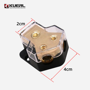 KUERL ตัวแยกสัญญาณเสียงรถยนต์ 4 ซม. ทองแดงบริสุทธิ์ ตัวเชื่อมต่อหนึ่งต่อสอง สำหรับการอัพเกรดแบบติดตั้งเพิ่มเติม - Product Image 1