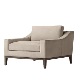 Sofá de madera de Estilo Vintage encantador atemporal para sala de estar, habitación de hotel, sofá con marco de madera con cojines - Product Image 5