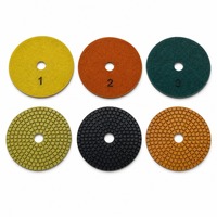 Disques de polissage diamantés segmentés à code couleur, outils de polissage pour pierre, granit, marbre, béton, sols et comptoirs
