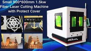 Pequeño 900*600mm 1.5kw 2kw 3kw Máquina de corte por láser de fibra de recinto Corte de acero inoxidable, corte de acero al carbono - Product Image 5