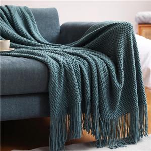 Plaid <span class=keywords><strong>de</strong></span> canapé en tricot <span class=keywords><strong>gaufré</strong></span> à motif écossais ananas, personnalisé OEM, écologique et chaud, pour la sieste au bureau et l'utilisation au <span class=keywords><strong>lit</strong></span> - Product Image 6