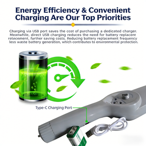 Détecteur de métaux portable haute sensibilité REP900 - Scanner de sécurité amélioré pour les entrées publiques, contrôle de sécurité des événements - Product Image 3