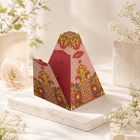 Boîte en papier de luxe multi-couches de forme irrégulière pour plats à emporter, forme pyramidale unique, pour desserts, de la marque Brothersbox Odm
