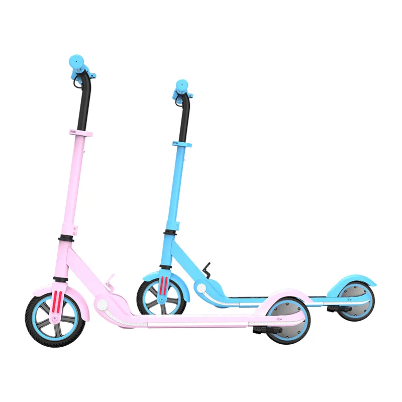 Kids 'oyuncak Scooter çocuk elektrikli çocuk için itmeli kaydırak ab elektronik katlanır ab depo 7 inç çelik plastik 150W M2