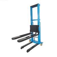 Chariot élévateur électrique portable JUNCHI 1T monté sur camion, à batterie au plomb-acide, transpalette électrique avec déplaceur latéral hydraulique et pneus pleins